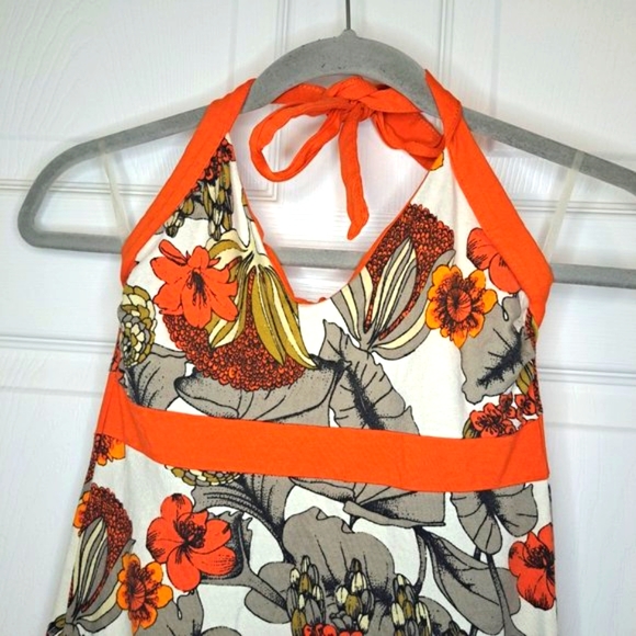Patagonia Retro Tropical Floral Halter Midi Dress Size XS - Picture 3 of 7